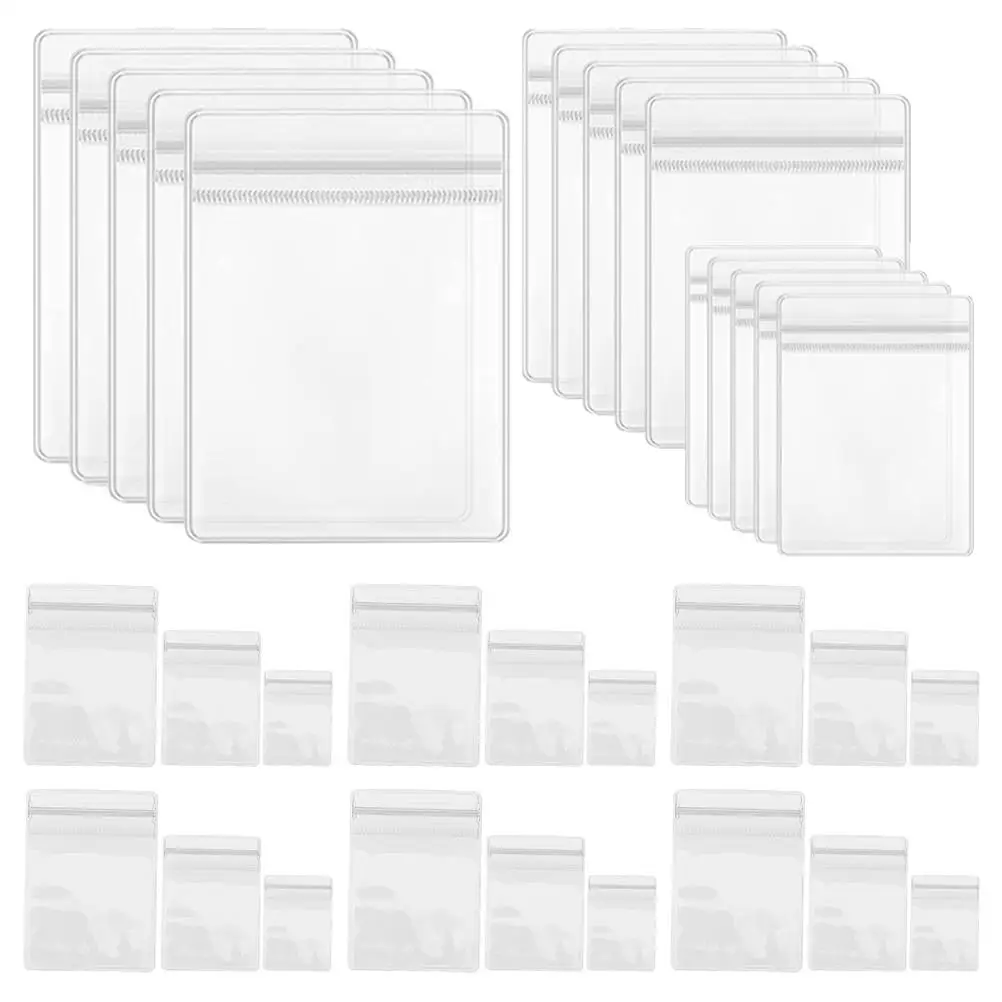 60 Pcs Anti Oxidation Jewelry Bags Clear PVC Storage Washable Transparent Sealed Small Necklace Earring Organizers Portable
60 Pcs Anti Oxidation Jewelry Bags Clear PVC Storage Washable Transparent Sealed Small Necklace Earring Organizers Portable