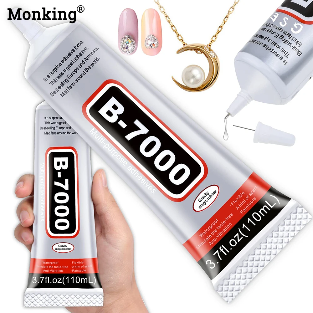 Monking Glue Mobile Screen B7000 15/25/50/100ML Jewelry Glue Repair Adhesive for DIY Craft Makeup Shoes Jewelry Making Nail Art
Monking Glue Mobile Screen B7000 15/25/50/100ML Jewelry Glue Repair Adhesive for DIY Craft Makeup Shoes Jewelry Making Nail Art
