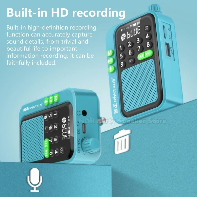 2025 New FM Pocket Mini Portable Home Radio Bluetooth USB TF Digital Screen Radio Built-in Speaker Home Broadcast Receiver Sound
2025 New FM Pocket Mini Portable Home Radio Bluetooth USB TF Digital Screen Radio Built-in Speaker Home Broadcast Receiver Sound