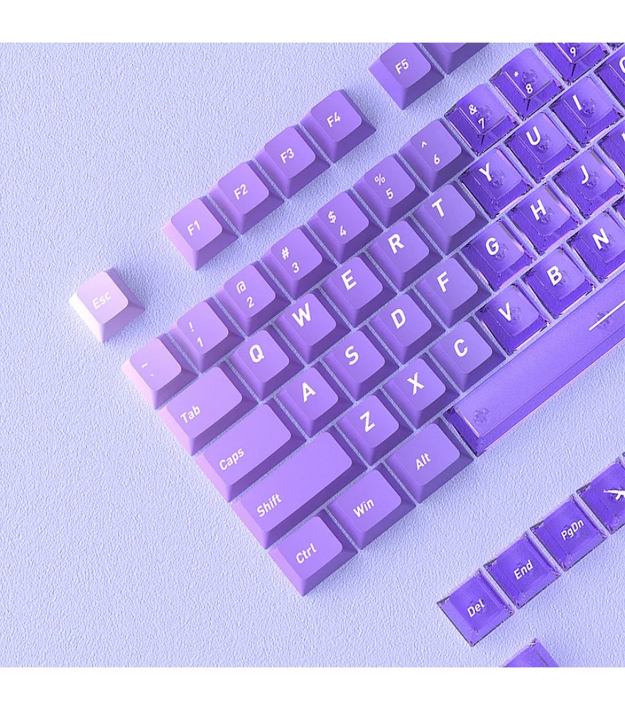 Personalized keycaps spot charm purple keycaps mechanical keyboard small full set of 153 keys PBT hot sublimation PC double
Personalized keycaps spot charm purple keycaps mechanical keyboard small full set of 153 keys PBT hot sublimation PC double