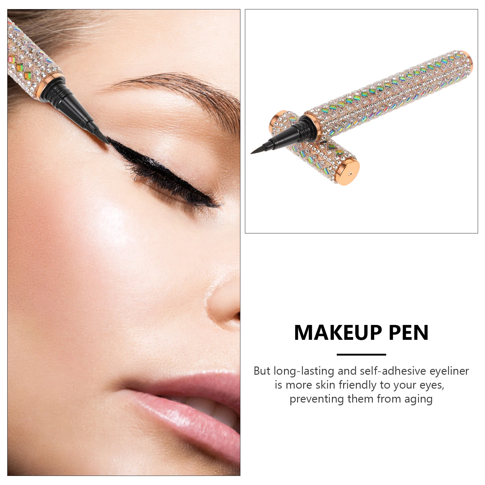 1Pcs Eye Beauty Pen Liquid Eyeliner Waterproof Fast Drying Smudge Proof Fine Tip Makeup Accessory Ideal Gift for Her
1Pcs Eye Beauty Pen Liquid Eyeliner Waterproof Fast Drying Smudge Proof Fine Tip Makeup Accessory Ideal Gift for Her