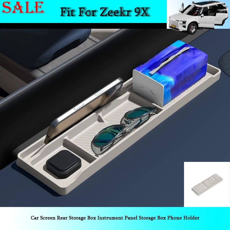 Fit for Zeekr 9X 2025 2026 Car Screen Rear Storage Box Instrument Panel Storage Box Phone Holder Auto Interior Decoration Parts
Fit for Zeekr 9X 2025 2026 Car Screen Rear Storage Box Instrument Panel Storage Box Phone Holder Auto Interior Decoration Parts