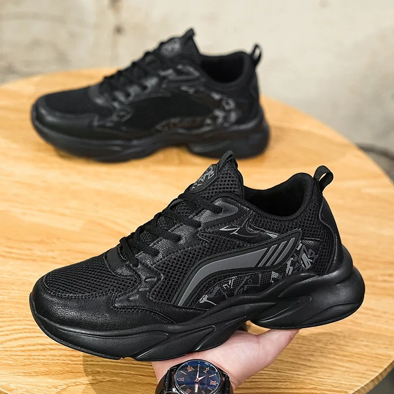 Men's Breathable Mesh Dad Sneakers 2026 Summer Lightweight Running Shoes Plus Size 47 48 Non-slip Casual Sport Trainers Black
Men's Breathable Mesh Dad Sneakers 2026 Summer Lightweight Running Shoes Plus Size 47 48 Non-slip Casual Sport Trainers Black
