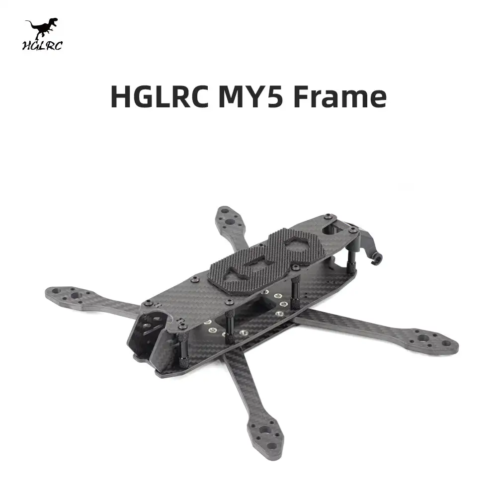 HGLRC MY5 5 Inch Frame Kit Carbon Fiber Freestyle FPV Drone Frame Black
HGLRC MY5 5 Inch Frame Kit Carbon Fiber Freestyle FPV Drone Frame Black