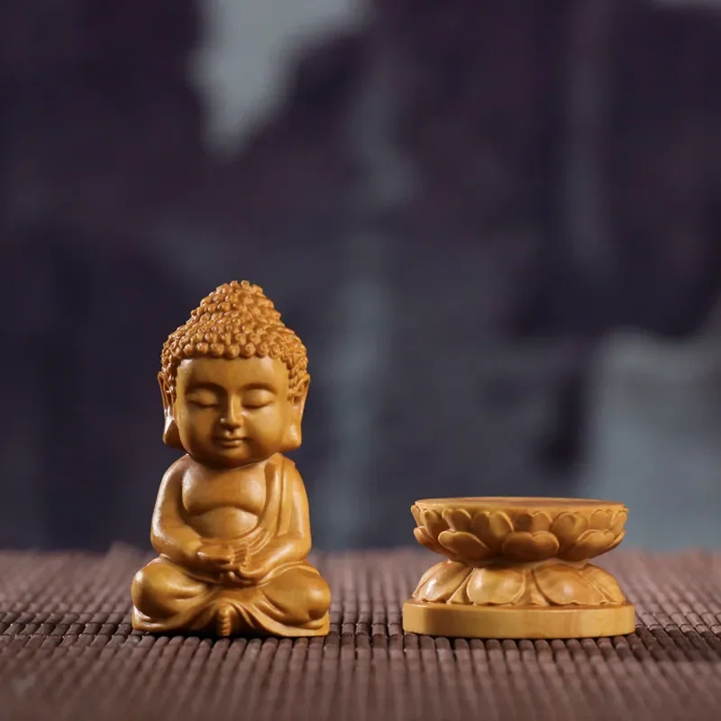 FX-22 boxwood sakyamuni buddha figurine - solid wood carved desktop ornament, decorative car accessory
FX-22 boxwood sakyamuni buddha figurine - solid wood carved desktop ornament, decorative car accessory