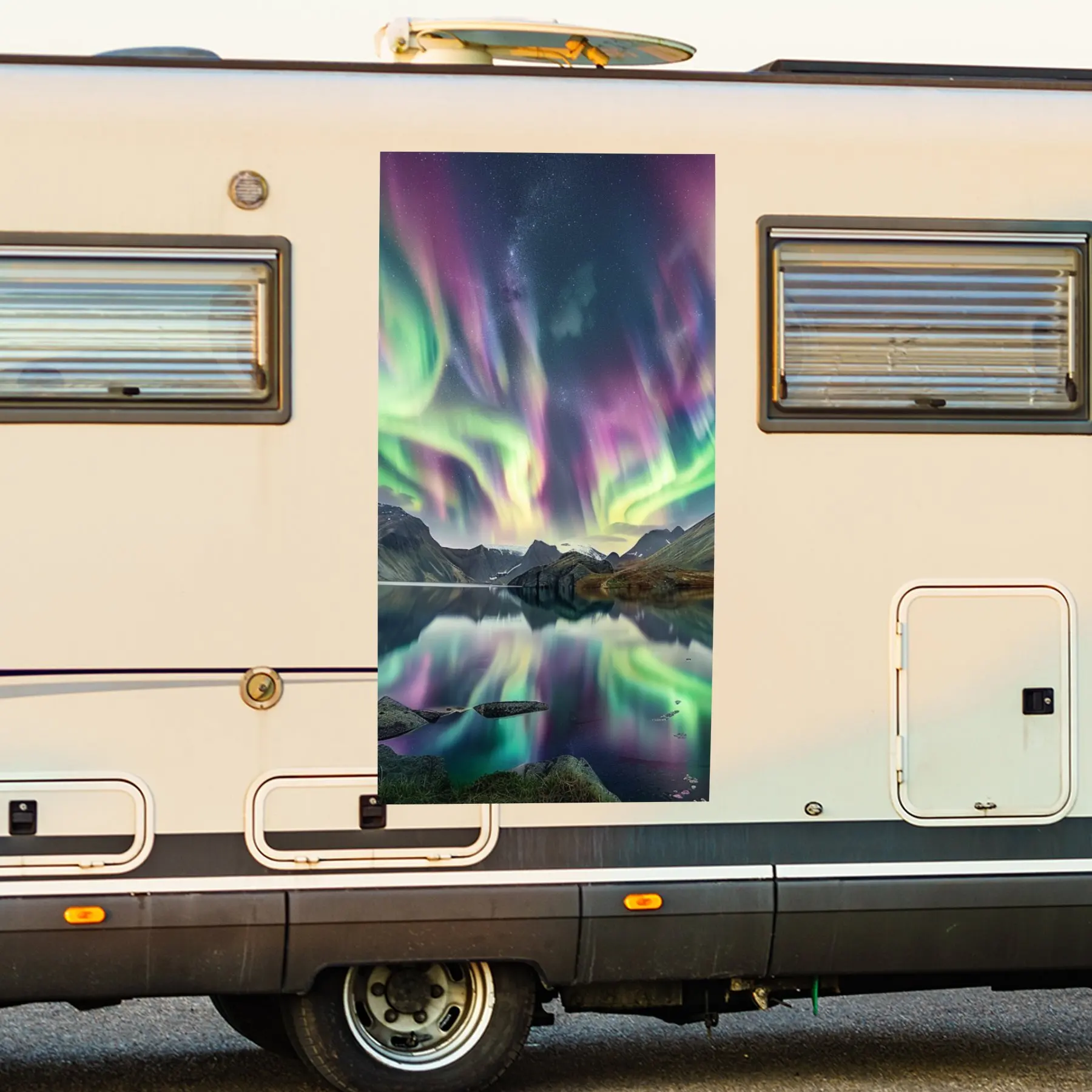 Aurora Mountain Lake Decal,Vinyl Decal for motorhome car door, Waterproof Self - Adhesive Vinyl Stickers for Vehicle Tail and Bu
Aurora Mountain Lake Decal,Vinyl Decal for motorhome car door, Waterproof Self - Adhesive Vinyl Stickers for Vehicle Tail and Bu