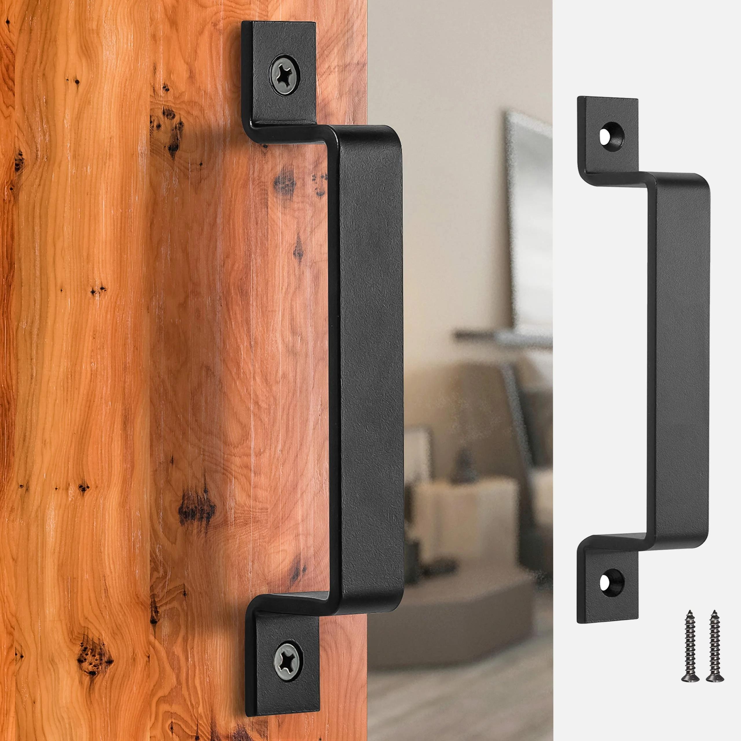 Barn Door Handle Heavy Duty Sturdy Gate Handle Pull Handle for Sliding Barn Door Gate Carbon Steel Shed Door Handle
Barn Door Handle Heavy Duty Sturdy Gate Handle Pull Handle for Sliding Barn Door Gate Carbon Steel Shed Door Handle
