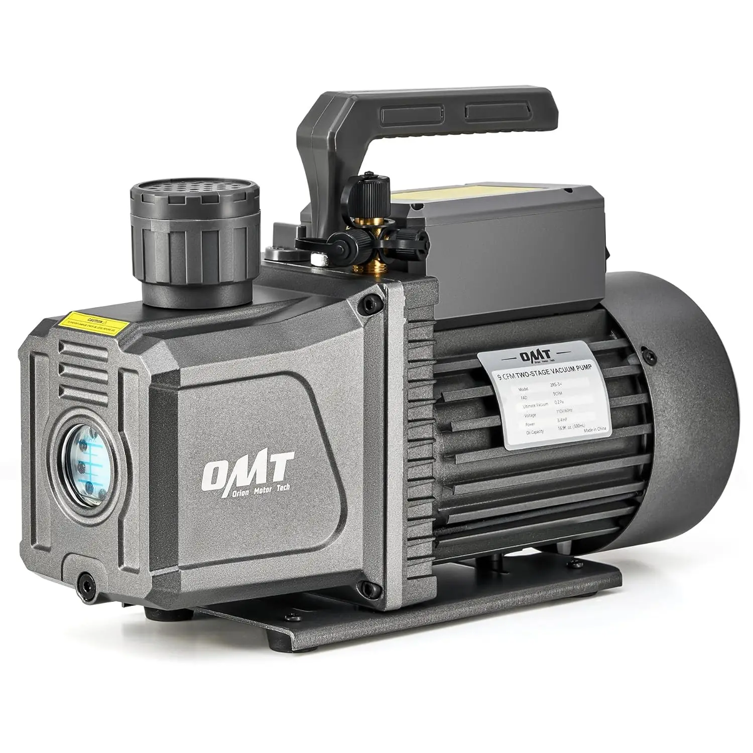 2 Stage Vacuum Pump, 9 cfm 3/4 hp HVAC Rotary Vane Vacuum Pump with 1.5 Micron Ultimate Vacuum, Two Stage Air Vacuum Pump for R2
2 Stage Vacuum Pump, 9 cfm 3/4 hp HVAC Rotary Vane Vacuum Pump with 1.5 Micron Ultimate Vacuum, Two Stage Air Vacuum Pump for R2
