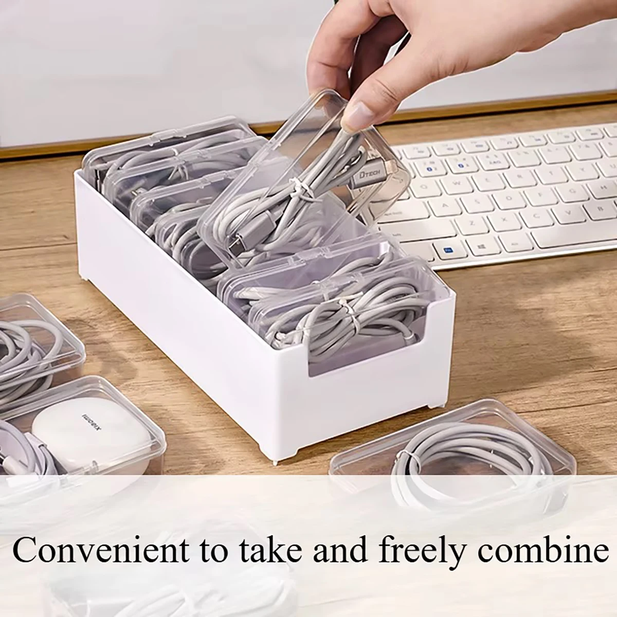 1Set Cable Storage Box Organizer Bag with Power Charging Management Desk Storage Solution - Jewelry Organizer Included
1Set Cable Storage Box Organizer Bag with Power Charging Management Desk Storage Solution - Jewelry Organizer Included
