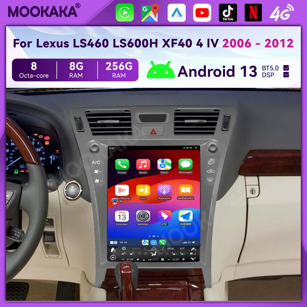 Автомобильный радиоприемник Android 13 для Lexus LS460 LS600H XF40 4 lV 2006 - 2012 мультимедийный плеер 256 ГБ DVD-навигация GPS экран Carplay BT
Автомобильный радиоприемник Android 13 для Lexus LS460 LS600H XF40 4 lV 2006 - 2012 мультимедийный плеер 256 ГБ DVD-навигация GPS экран Carplay BT