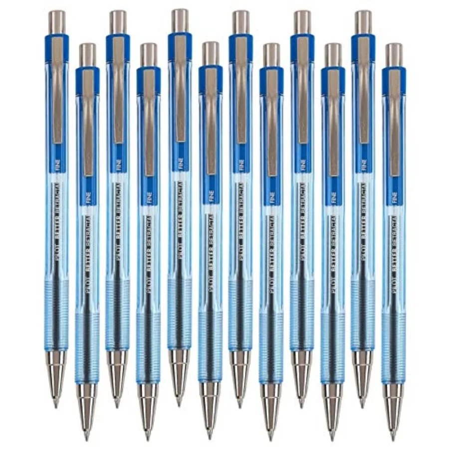 Better Retractable Ballpoint Pen, Blue Fine Point, 12-Count 30001
Better Retractable Ballpoint Pen, Blue Fine Point, 12-Count 30001