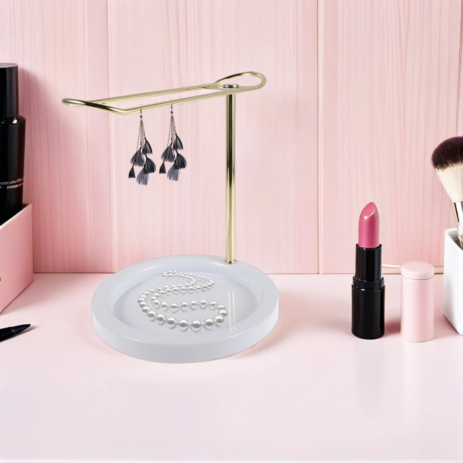 Countertop Jewelry Holder Metal Storage Rack for Bracelets Necklaces Watches Rings Hair Accessories Organized Display in
Countertop Jewelry Holder Metal Storage Rack for Bracelets Necklaces Watches Rings Hair Accessories Organized Display in