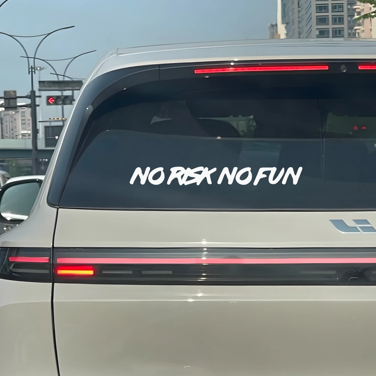 NO RISK NO FUN Vinyl Sticker Waterproof Decal for Car Body Windscreen Compatible with Multiple Car Models
NO RISK NO FUN Vinyl Sticker Waterproof Decal for Car Body Windscreen Compatible with Multiple Car Models