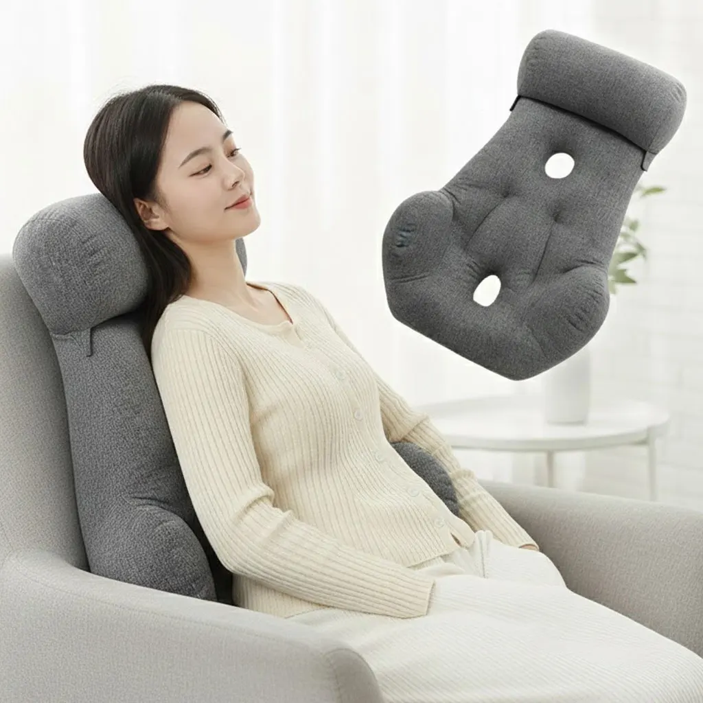 Ergonomic Memory Foam Lumbar and Neck Support Pillow Set | All-in-One Back Cushion for Office Chair & Desk Chair
Ergonomic Memory Foam Lumbar and Neck Support Pillow Set | All-in-One Back Cushion for Office Chair & Desk Chair