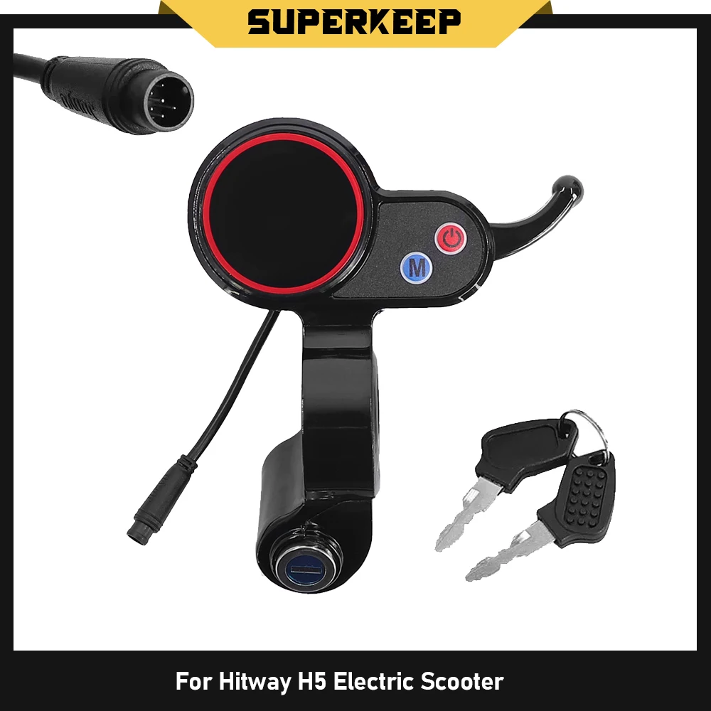 Instrument Dashboard LCD Display 6 Pin For Hitway H5 Kickscooter Display With Locking Electric Scooter Accessories Repair Parts
Instrument Dashboard LCD Display 6 Pin For Hitway H5 Kickscooter Display With Locking Electric Scooter Accessories Repair Parts