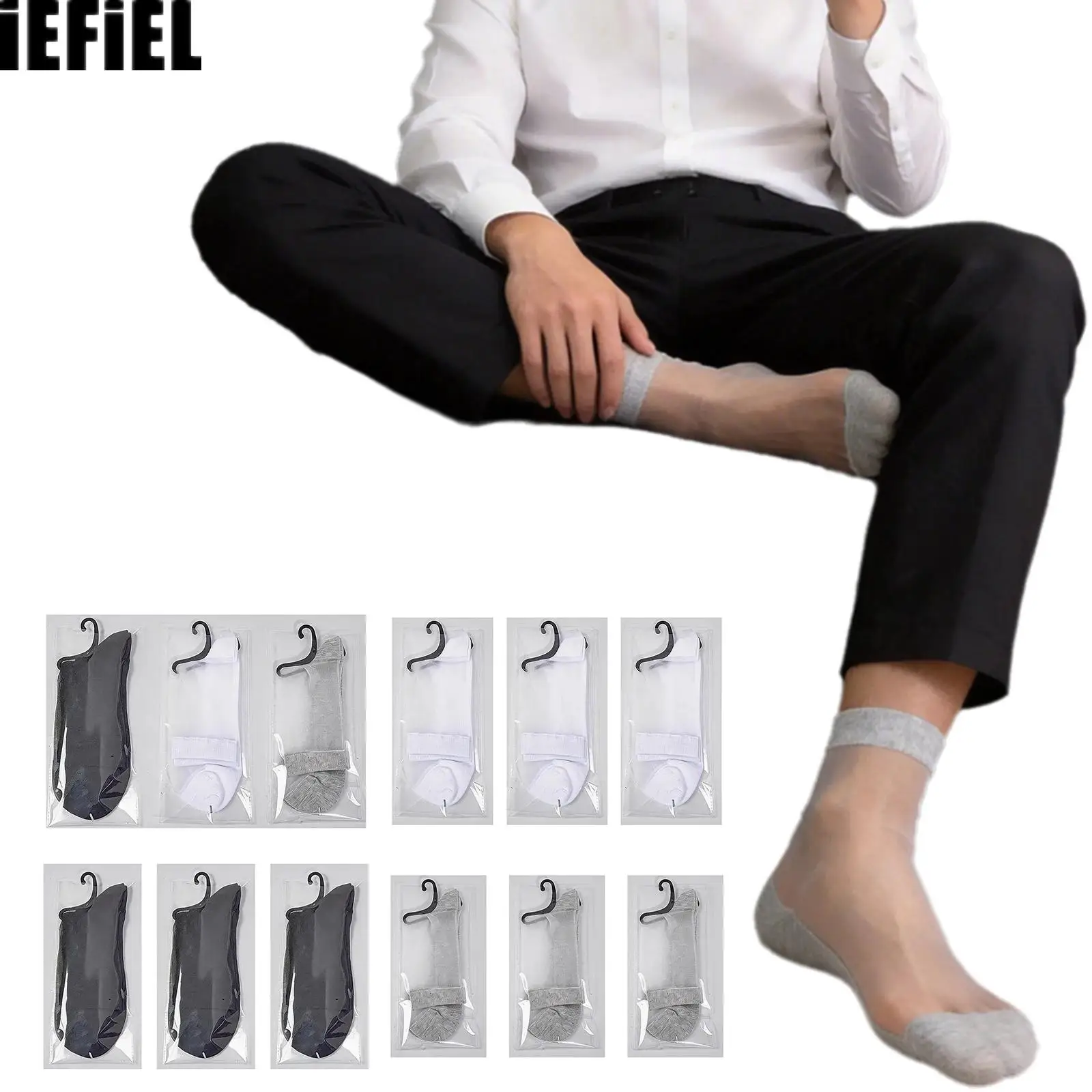 3 Pairs Men Thin Sheer Transparent Socks Sweat-absorbing Breathable Mid-calf Business Socks for Daily Wear Formal Wear Suit
3 Pairs Men Thin Sheer Transparent Socks Sweat-absorbing Breathable Mid-calf Business Socks for Daily Wear Formal Wear Suit