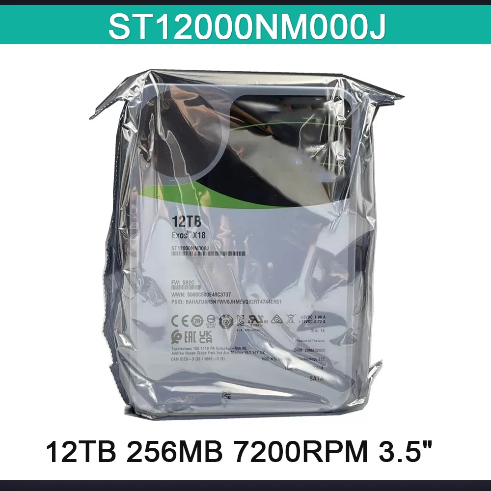Для Sea-gate 12TB 256MB 7200RPM 3,5 "Enterprise жесткий диск SATA интерфейс для Exos X18 СЕРИИ ST12000NM000J
Для Sea-gate 12TB 256MB 7200RPM 3,5 "Enterprise жесткий диск SATA интерфейс для Exos X18 СЕРИИ ST12000NM000J