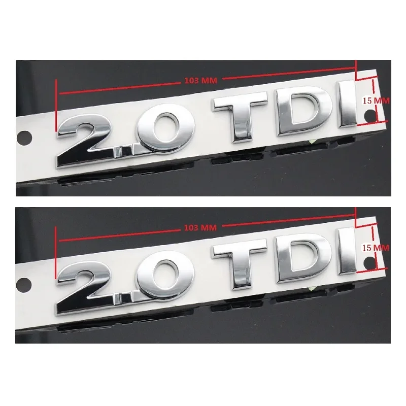 2pcs New Plastic Small Size 15mm Height 2.0TDI Car Sticker Emblem Badge Logo Nameplate
2pcs New Plastic Small Size 15mm Height 2.0TDI Car Sticker Emblem Badge Logo Nameplate