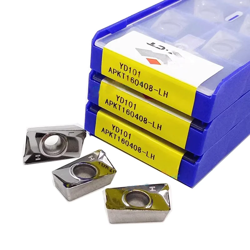 10pcs APKT11T304 APKT11T308 APKT160408 LH YD101 YD201 Square Shoulder Face Milling Insert CNC Lathe Machine Cutter Turning Tools
10pcs APKT11T304 APKT11T308 APKT160408 LH YD101 YD201 Square Shoulder Face Milling Insert CNC Lathe Machine Cutter Turning Tools