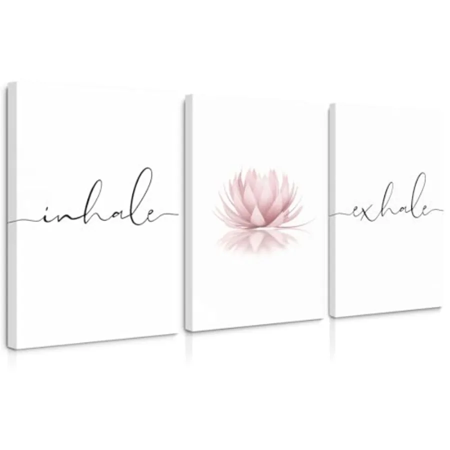 Inhale Exhale Zen Canvas Decor Lotus Calming Meditation work Pink Poster Zen Pictures Painting for Living Room Bedroom 16x24 In
Inhale Exhale Zen Canvas Decor Lotus Calming Meditation work Pink Poster Zen Pictures Painting for Living Room Bedroom 16x24 In