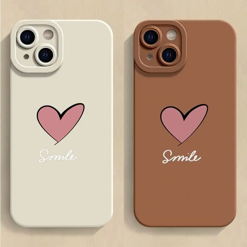 Cute Heart Smile Letter Matte TPU Phone Case For iPhone 16 15 14 13 12 11 Pro Max XS XR Shockproof Korean Aesthetic Cover
Cute Heart Smile Letter Matte TPU Phone Case For iPhone 16 15 14 13 12 11 Pro Max XS XR Shockproof Korean Aesthetic Cover