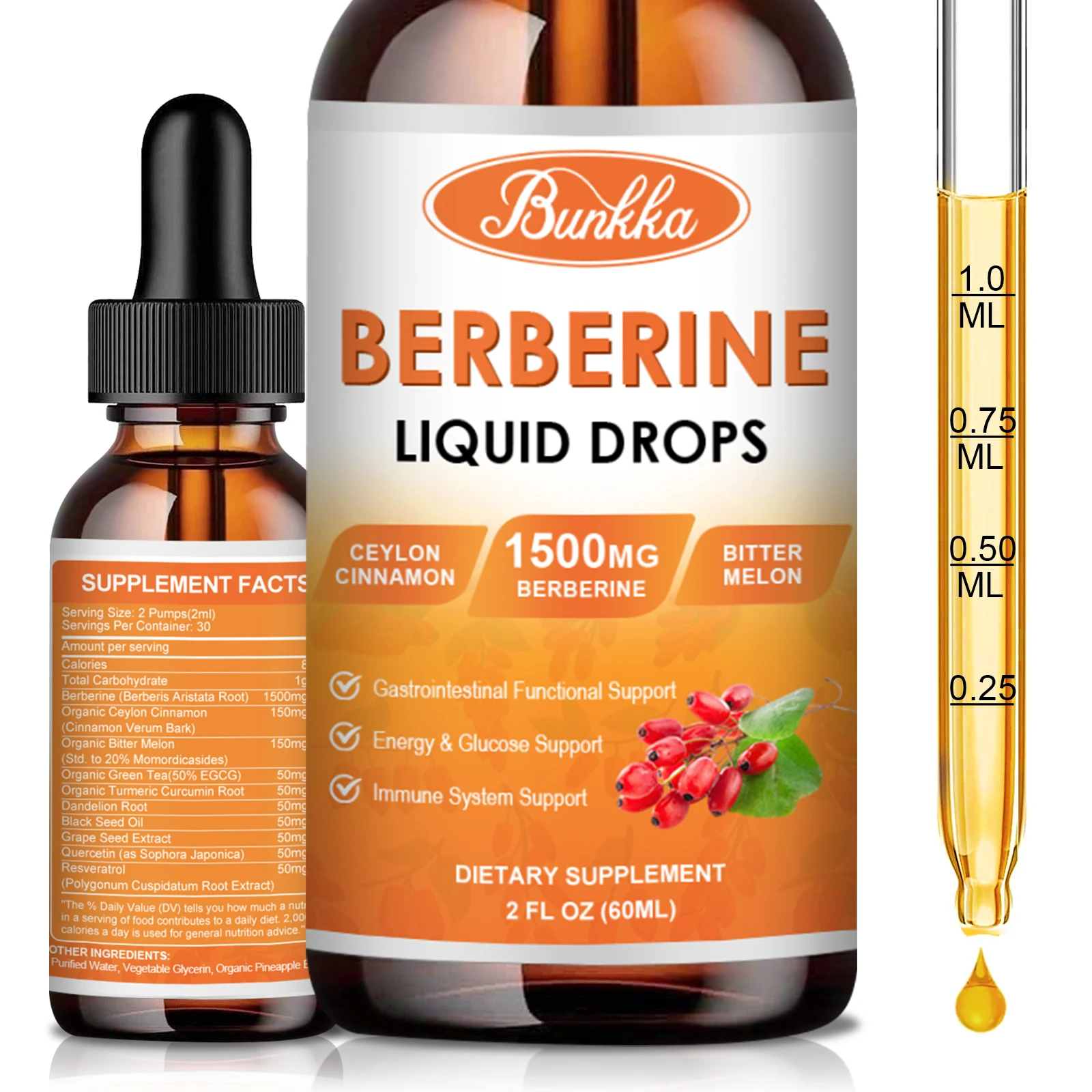 Дополнительные жидкие капли Berberine HCL с цейлонской корицей, горькая дыня для иммунной системы и пищеварительной системы, поддержка Gut Health
Дополнительные жидкие капли Berberine HCL с цейлонской корицей, горькая дыня для иммунной системы и пищеварительной системы, поддержка Gut Health