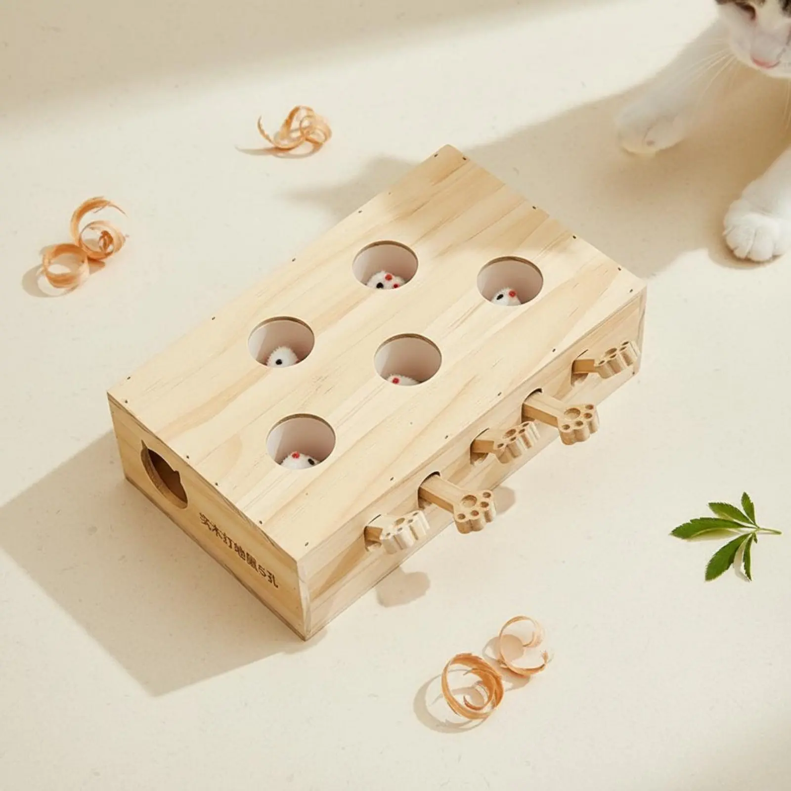Feline Whack a Rodent Toy Boredom Relief Whack a Rodent Feline Toy Pet Accessory Exercise Safe Material for Cats, Indoor
Feline Whack a Rodent Toy Boredom Relief Whack a Rodent Feline Toy Pet Accessory Exercise Safe Material for Cats, Indoor