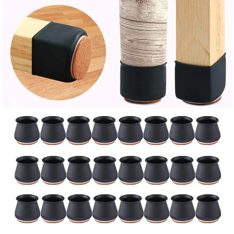 Silicone Chair Leg Protectors with Felt for Hardwood Floors Elastic Leg Cover Pad for Protecting Floors from Scratches and Noise
Silicone Chair Leg Protectors with Felt for Hardwood Floors Elastic Leg Cover Pad for Protecting Floors from Scratches and Noise
