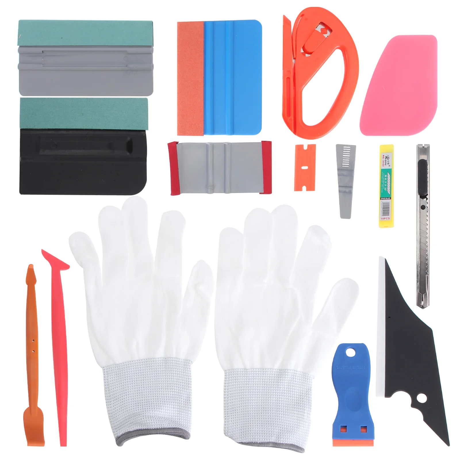 15pcs Film Tool Kit Car Tinting Squeegee Wrap Sticker Window Wrapping Tools Set Vehicle Decorative Films Installation Aid
15pcs Film Tool Kit Car Tinting Squeegee Wrap Sticker Window Wrapping Tools Set Vehicle Decorative Films Installation Aid