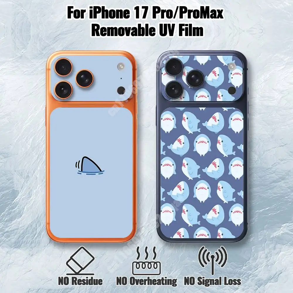 Kawaii Shark Pattern Removable UV Film for iPhone 17 Pro 17 ProMax HD Decal Skin
Kawaii Shark Pattern Removable UV Film for iPhone 17 Pro 17 ProMax HD Decal Skin