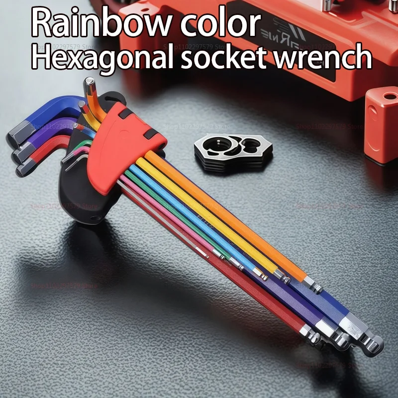 Multifunctional 9PCS Hexagonal Wrench Set Hexagonal Wrench Set Hexagonal Screwdriver Tool Hexagonal Ball Head Combination
Multifunctional 9PCS Hexagonal Wrench Set Hexagonal Wrench Set Hexagonal Screwdriver Tool Hexagonal Ball Head Combination
