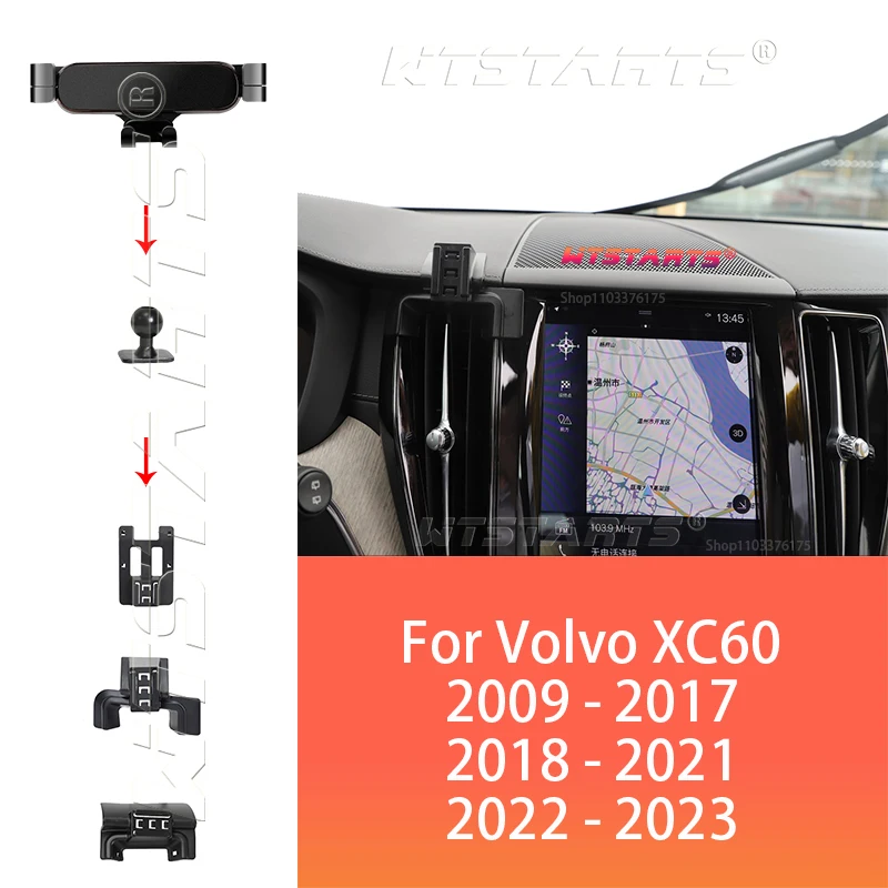 Автомобильный держатель для телефона с GPS-навигацией для Volvo XC60 2009-2023, регулируемый вращающийся держатель для телефона, базовые аксессуары для салона автомобиля
Автомобильный держатель для телефона с GPS-навигацией для Volvo XC60 2009-2023, регулируемый вращающийся держатель для телефона, базовые аксессуары для салона автомобиля