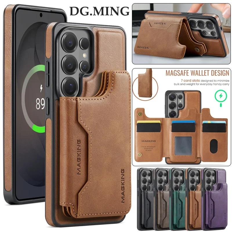 DG.MING Leather Wallet Phone Cases for Samsung Galaxy S26 Plus S25 S23 Ultra S24 FE 2 IN 1 For Magsafe Cards Holder Cover Hoesje
DG.MING Leather Wallet Phone Cases for Samsung Galaxy S26 Plus S25 S23 Ultra S24 FE 2 IN 1 For Magsafe Cards Holder Cover Hoesje