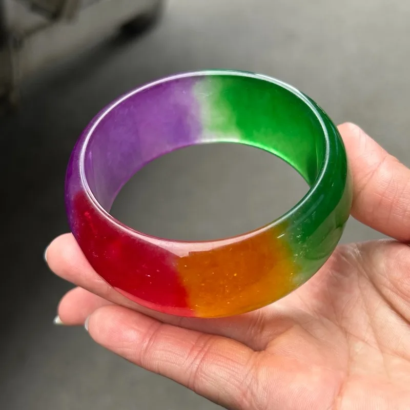 Retro Exquisite Multi-color Wide Version Bracelet, Suitable for Daily Wear and Wearing Jade Bracelet
Retro Exquisite Multi-color Wide Version Bracelet, Suitable for Daily Wear and Wearing Jade Bracelet
