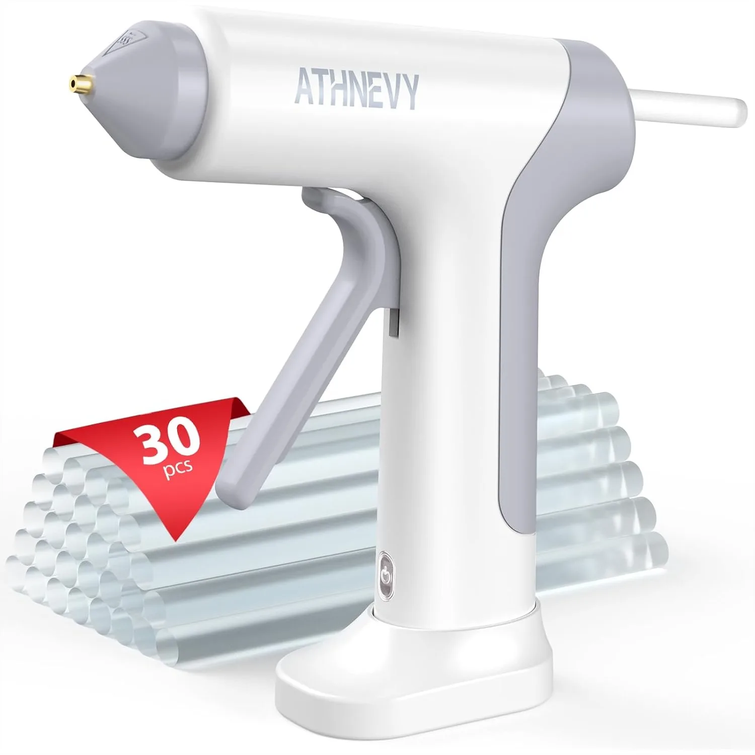 Cordless Hot Glue Gun, 10s Fast Preheat, USB-C, 2000mAh, Anti-Drip, Auto-Off, 30x7mm Glue Sticks for DIY Crafts Home Repair
Cordless Hot Glue Gun, 10s Fast Preheat, USB-C, 2000mAh, Anti-Drip, Auto-Off, 30x7mm Glue Sticks for DIY Crafts Home Repair