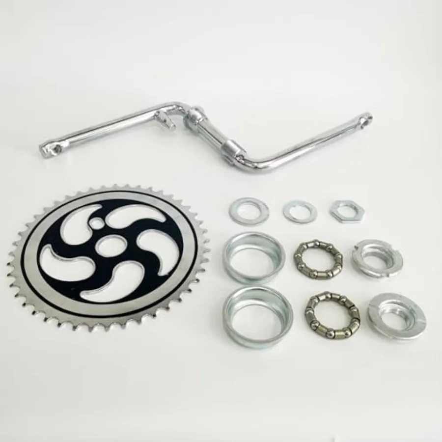 2"Cup Wide Pedal Crank Kit One-Piece Crank for 2- Stroke Motor Gas Motorized Bicycle 48cc/66cc/80cc Black-Silver 44 Teeth
2"Cup Wide Pedal Crank Kit One-Piece Crank for 2- Stroke Motor Gas Motorized Bicycle 48cc/66cc/80cc Black-Silver 44 Teeth