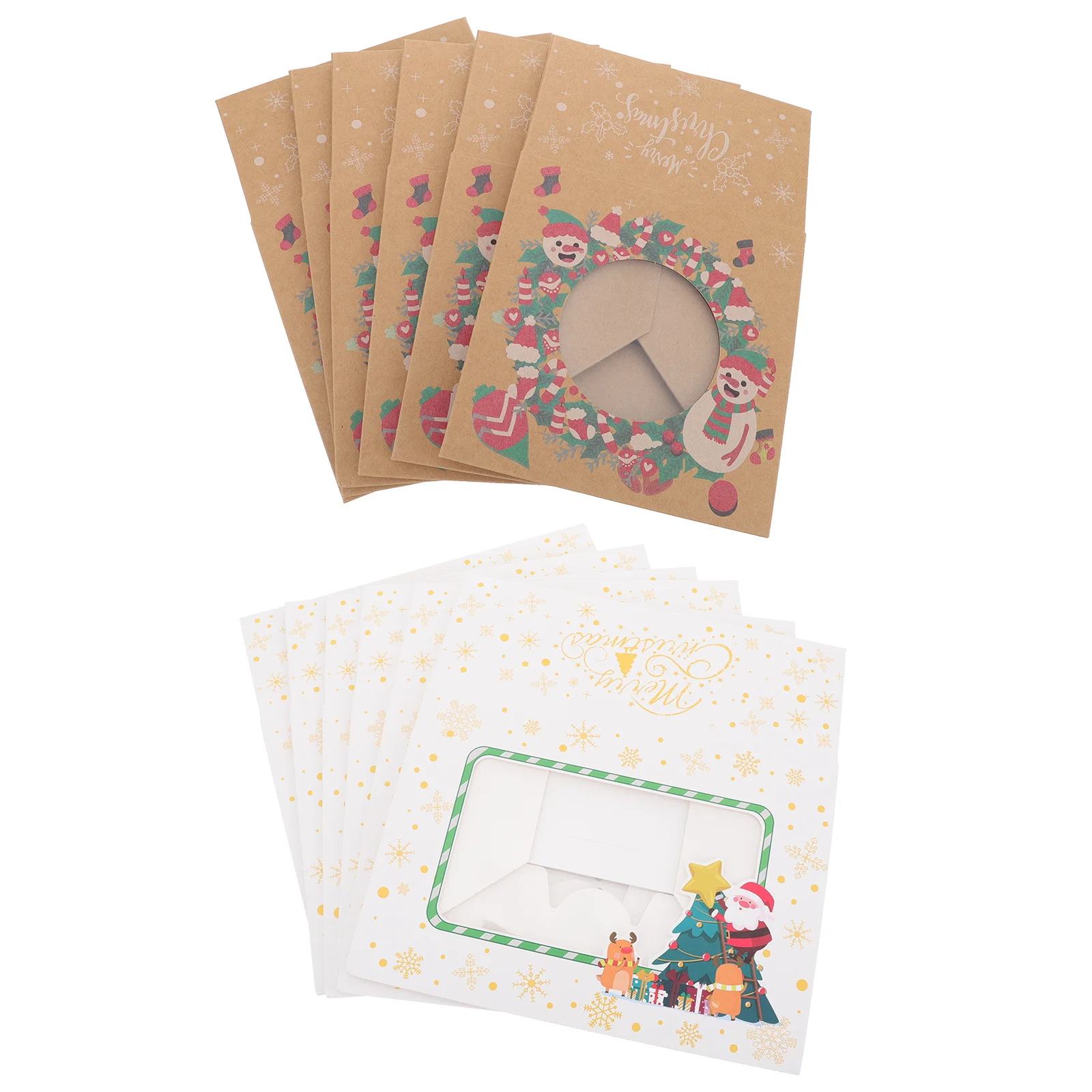12 Pcs Christmas Goodie Bag Pastry Box Boxes Mini Cake Dessert Packing Bakery with Window
12 Pcs Christmas Goodie Bag Pastry Box Boxes Mini Cake Dessert Packing Bakery with Window