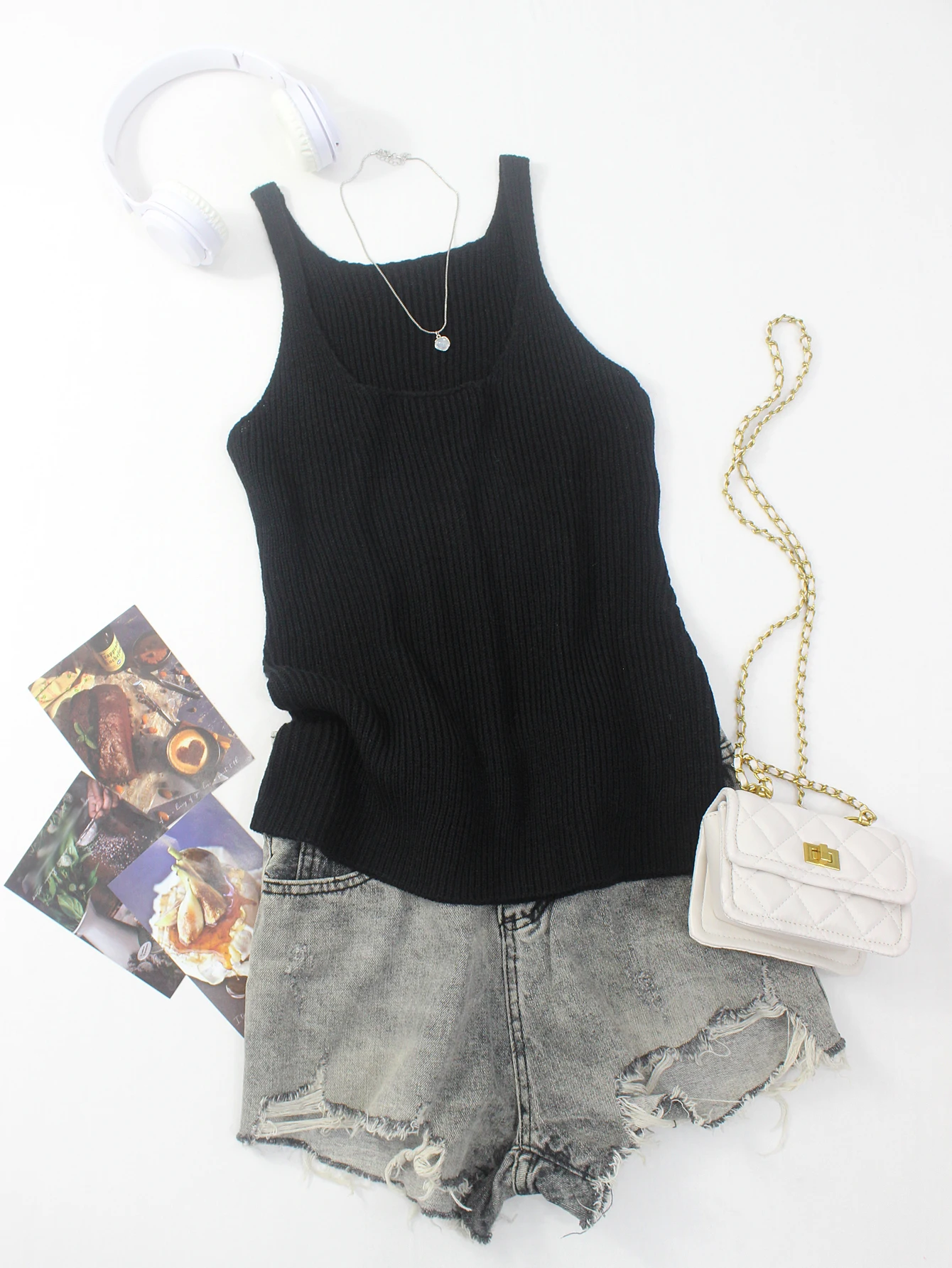 Женская облегающая однотонная майка без рукавов на шнуровке, элегантный вязаный базовый топ для женщин
Женская облегающая однотонная майка без рукавов на шнуровке, элегантный вязаный базовый топ для женщин