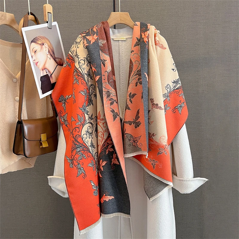 New Luxury Brand Cashmere Scarf Soft Warm Fringe Pashmina The Horse Shawl Winter Coldproof Windproof Blanket Poncho Stoles
New Luxury Brand Cashmere Scarf Soft Warm Fringe Pashmina The Horse Shawl Winter Coldproof Windproof Blanket Poncho Stoles