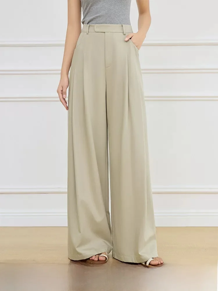 Vanslanden Retro Commuter Wide Leg Casual Pants Women's Slimming Trousers Spring New Style Loose Fit Straight Tube Pants
Vanslanden Retro Commuter Wide Leg Casual Pants Women's Slimming Trousers Spring New Style Loose Fit Straight Tube Pants