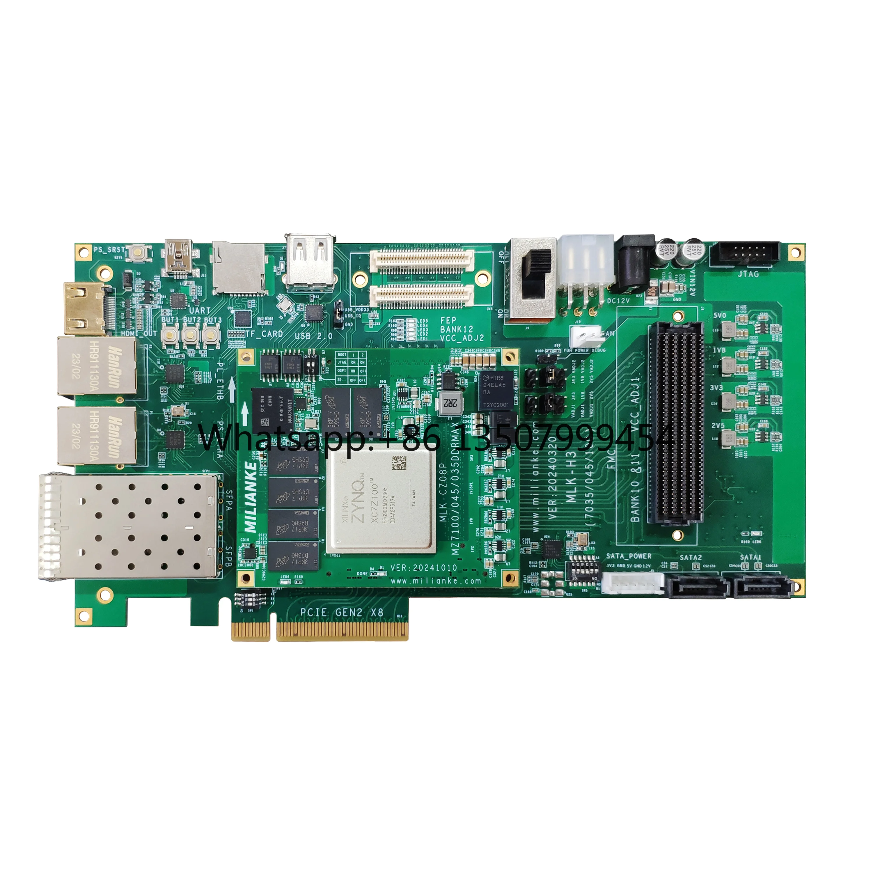 ZYNQ 7000 Series Development Board with Real-Time Data Acquisition and Communication Ethernet PCIe FMC Ports
ZYNQ 7000 Series Development Board with Real-Time Data Acquisition and Communication Ethernet PCIe FMC Ports