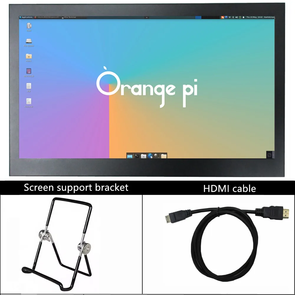 15.6-inch Portable Display LCD Screen HDMI Monitor With Metal Casing HDMI/VGA input control for Orange Pi Raspberry Pi PC laptop