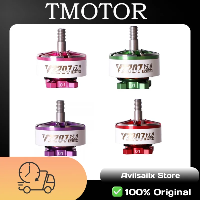 T-Motor V2207 V2306 V3 2550KV 1750KV 1950KV 5-6S FPV Racing Freestyle Brushless Motor RC Drone Parts
T-Motor V2207 V2306 V3 2550KV 1750KV 1950KV 5-6S FPV Racing Freestyle Brushless Motor RC Drone Parts