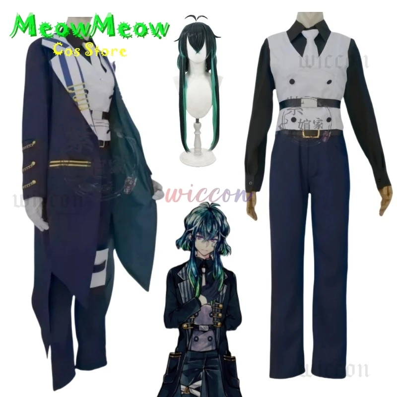 Game Devil Butler Bastien Kelly Cosplay Costume Bastien Uniform Wig Tuxedo Halloween Carnival Roleplay Clothes For Men Women
Game Devil Butler Bastien Kelly Cosplay Costume Bastien Uniform Wig Tuxedo Halloween Carnival Roleplay Clothes For Men Women