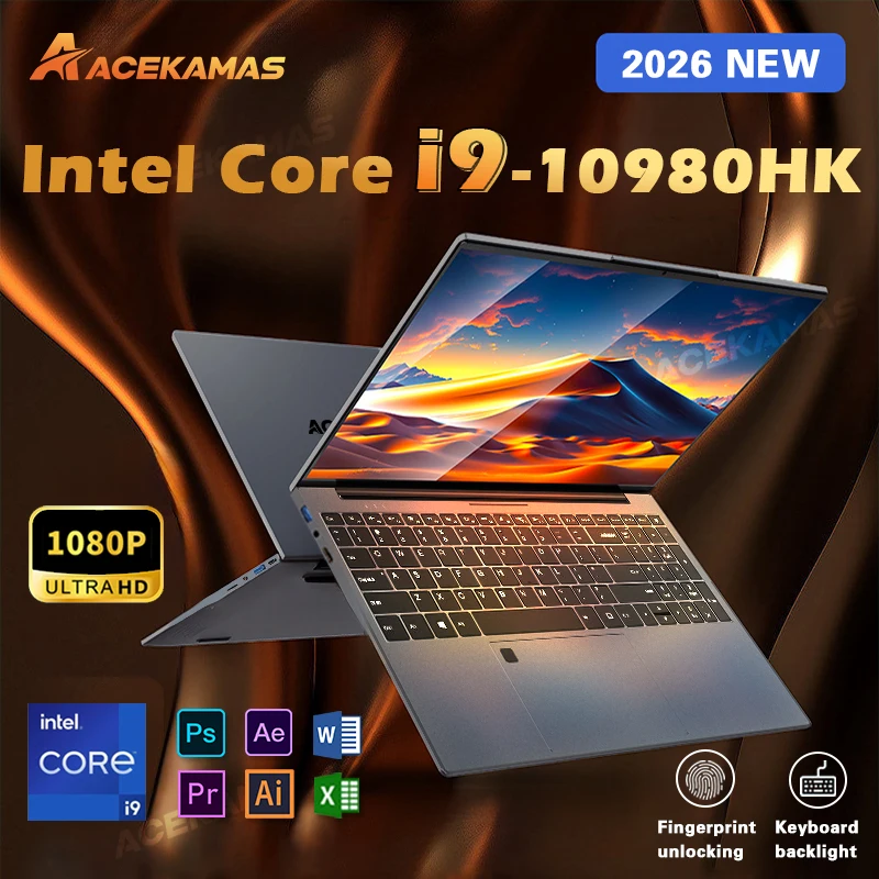 15.6“ Gaming Laptop Intel Core i9 10980HK 16GB RAM 1TB 2TB SSD Windows 11 1920*1080 Ultra Thin Notebook PC Fingerprint Unlock
15.6“ Gaming Laptop Intel Core i9 10980HK 16GB RAM 1TB 2TB SSD Windows 11 1920*1080 Ultra Thin Notebook PC Fingerprint Unlock