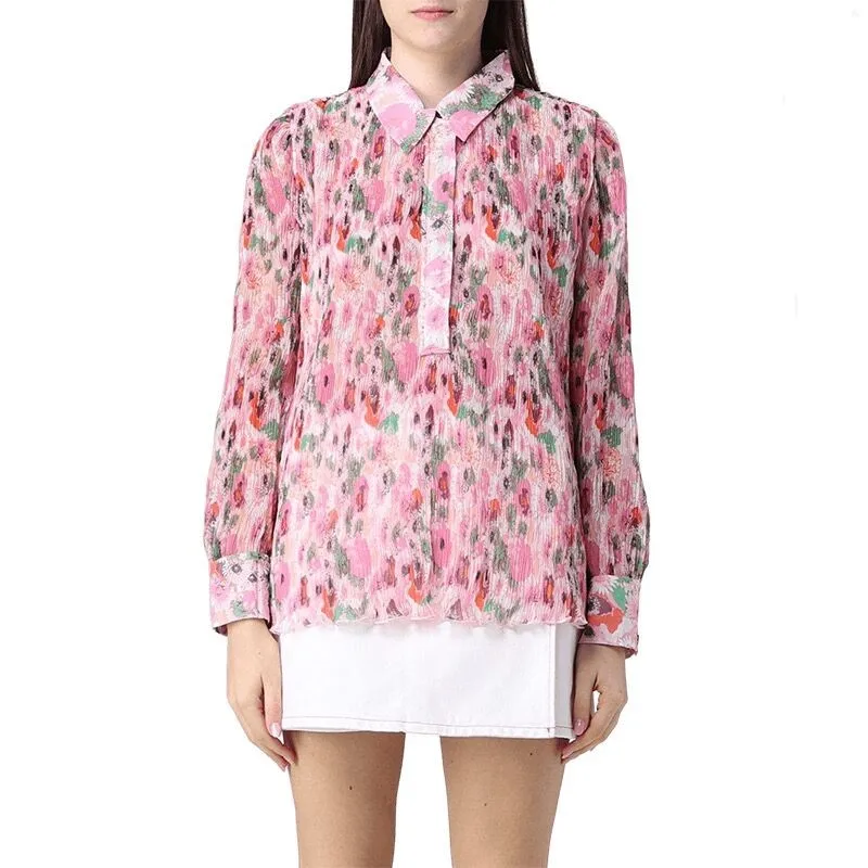 2024 Spring Summer Women's Casual Lapel Long Sleeved Tops Female Pink Floral Print Shirt Elegant Fashion Office Ladies Blouses
2024 Spring Summer Women's Casual Lapel Long Sleeved Tops Female Pink Floral Print Shirt Elegant Fashion Office Ladies Blouses