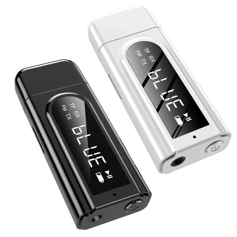 Car Receiver LED Transmitter FM Card Reader With LED Digital Display |New Bluetooth5.0 Receiver Transmitter Two-in-one Adapter
Car Receiver LED Transmitter FM Card Reader With LED Digital Display |New Bluetooth5.0 Receiver Transmitter Two-in-one Adapter