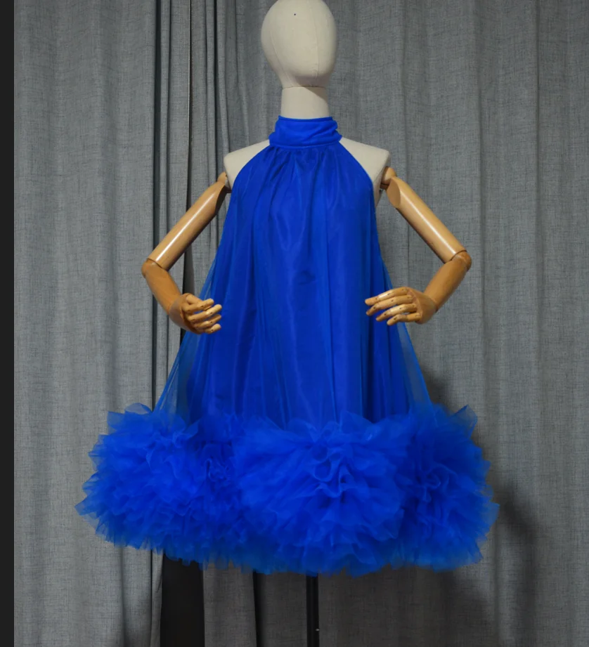 Halter Sleeveless Mini skirt Tulle Ball Gown Custom Made Cocktail Fluffy Party Dress Custom Made
Halter Sleeveless Mini skirt Tulle Ball Gown Custom Made Cocktail Fluffy Party Dress Custom Made