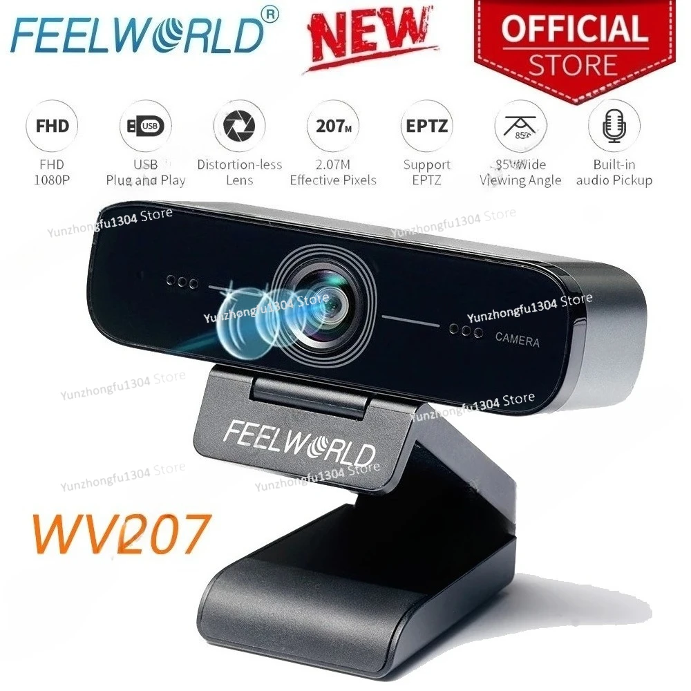FEELWORLD WV207 USB потоковая веб-камера 1080P Full HD с микрофоном для настольного ноутбука, компьютера, потоковая веб-камера для встреч, USB
FEELWORLD WV207 USB потоковая веб-камера 1080P Full HD с микрофоном для настольного ноутбука, компьютера, потоковая веб-камера для встреч, USB