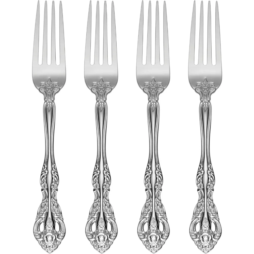 Набор столовых приборов, 4 предмета, нержавеющая сталь 18/10, столовое серебро, можно мыть в посудомоечной машине
Набор столовых приборов, 4 предмета, нержавеющая сталь 18/10, столовое серебро, можно мыть в посудомоечной машине